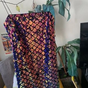 TopShop square neck mini dress